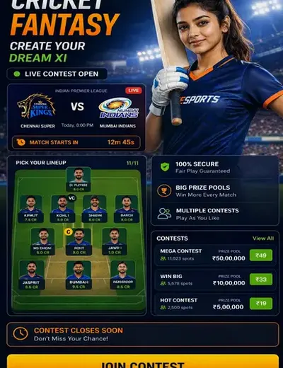 9pbet (9 pbet) fantasy cricket & matchday visual 3